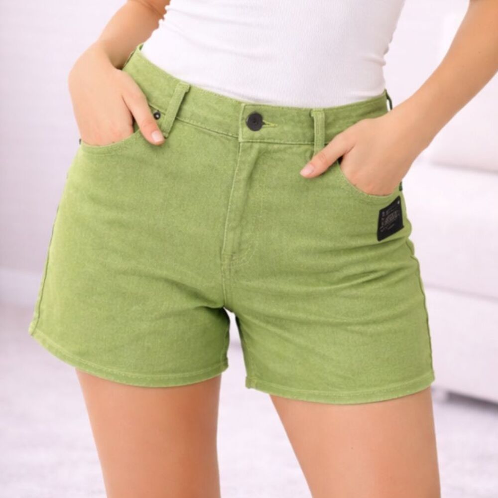 Volcom Green What The Twill Shorts 13
